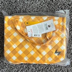 NWT Lug Jitterbug Crossbody Bag in Gingham Mustard